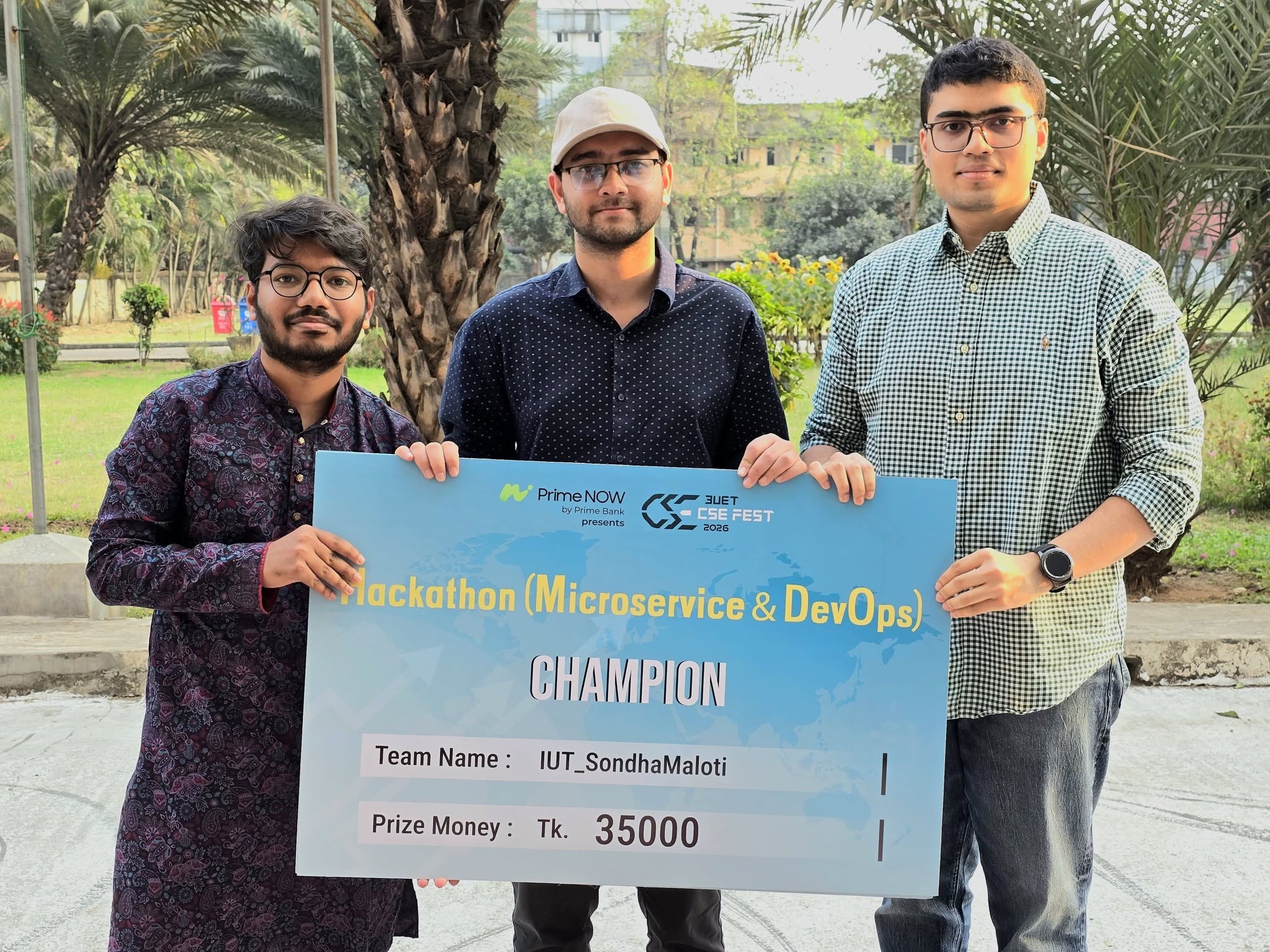 One of our hackathon wins